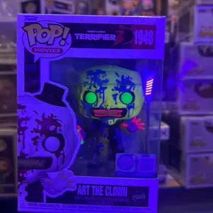 Funko Pop Vinyl Figure Terrifier 3 Art the clown chase Blacklight