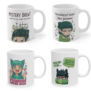 Multi-Listing (This Might Be Poison - Mondays Taste Like Poison - Poison Tester Club - Apothecary Attitude....) Apothecary Diaries Anime Mugs, Mao Mao Coffee Mug, Gift For Bestie, Coworker - ani10329 Ceramic Classic Drinkware Stylish