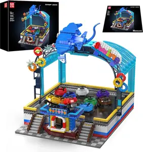 Mould King 11018 Technik Car Scooter in Amusement Park Building Blocks, 2044 Pieces App Engine Electric Motor Drive Clamping Building Blocks Construction Kit Toy Gift for Adults and Boys 14+