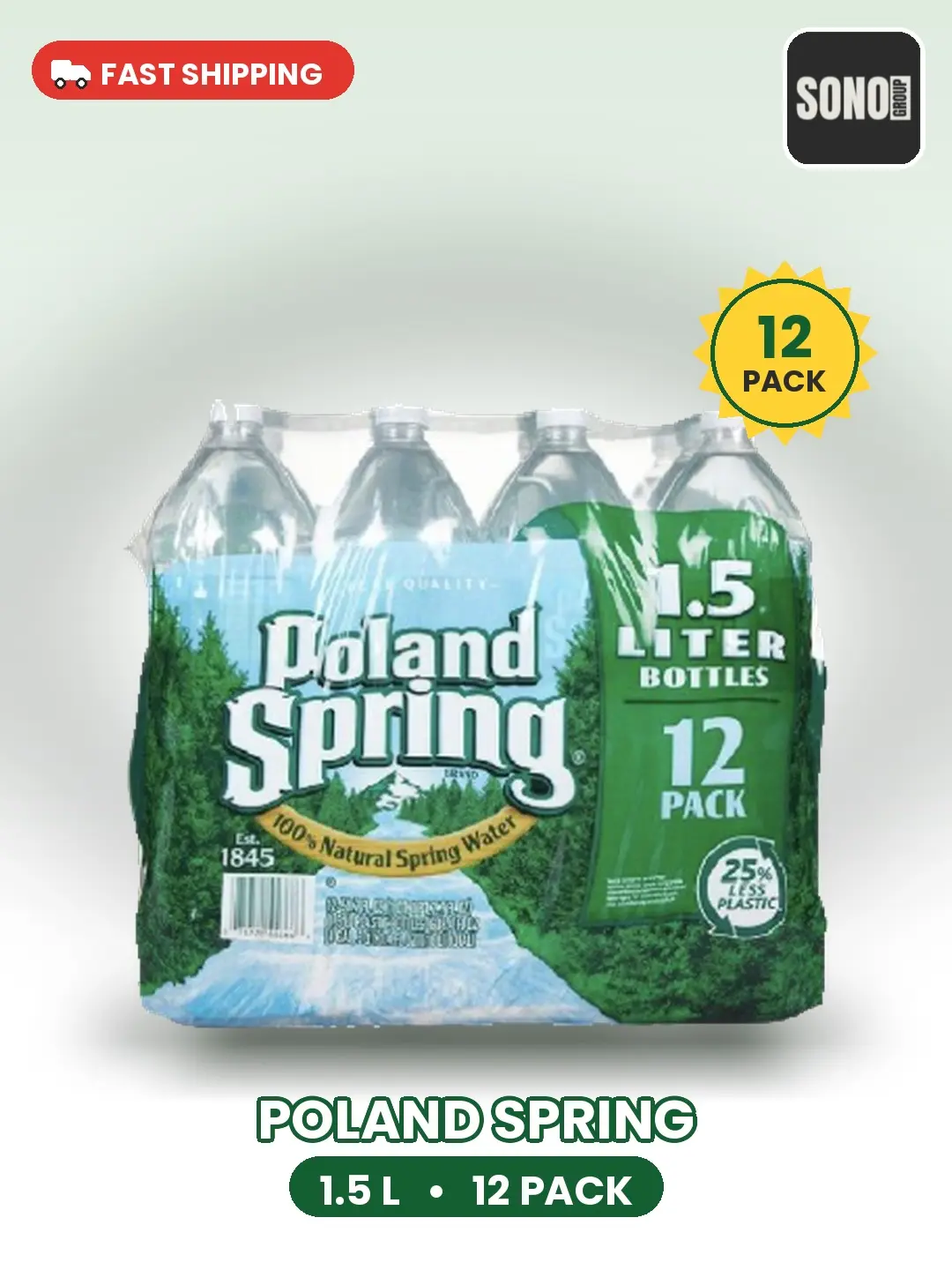 Poland Natural Spring Water, 1.5L