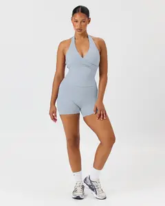 Form Invisible Scrunch Shorts 5" | Dusty Blue