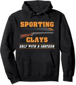 Sporting Clays Golf With A Shotgun Clay Target Shooting Pullover Hoodie - Karenlyn Shop 83B08HTL5NBC