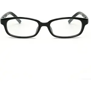 Retro Clear Rectangle Glasses for Women Men  Blue Light Blocking Lens Narrow Frame Non Prescription Eyeglasses