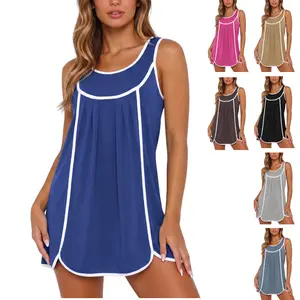 UANEO Womens Summer Athletic Sleeveless Mini Dress Casual Oversized Workout Tennis Dress Sundress SummerVibes