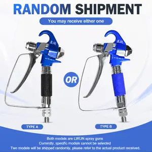 Airless Paint Spray Gun, 3600 PSI High Pressure, with 521 Reversible Spray Tip & Tip Guard, Durable, Easy Control for Interior & Exterior Painting