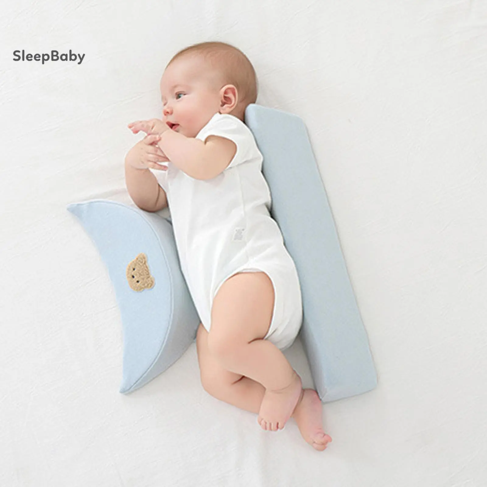 Baby Side Sleeper Wedge Pillows Soft Newborn Support Body Pillows Infant Sleeping Pillows for Crib Bed Baby Side Sleeper Wedge Pillows Soft Newborn Support Body Pillows Infant Sleeping Pillows for Crib Bed