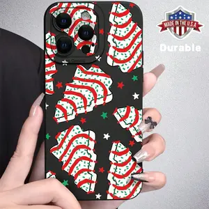 Christmas Themed Pattern Phone Case, Anti-drop Shockproof Phone Protective Cover, Phone Accessory Compatible with iPhone 6 7 8 X XR XS 11 12 13 14 15 Pro Max Astronaut Protection