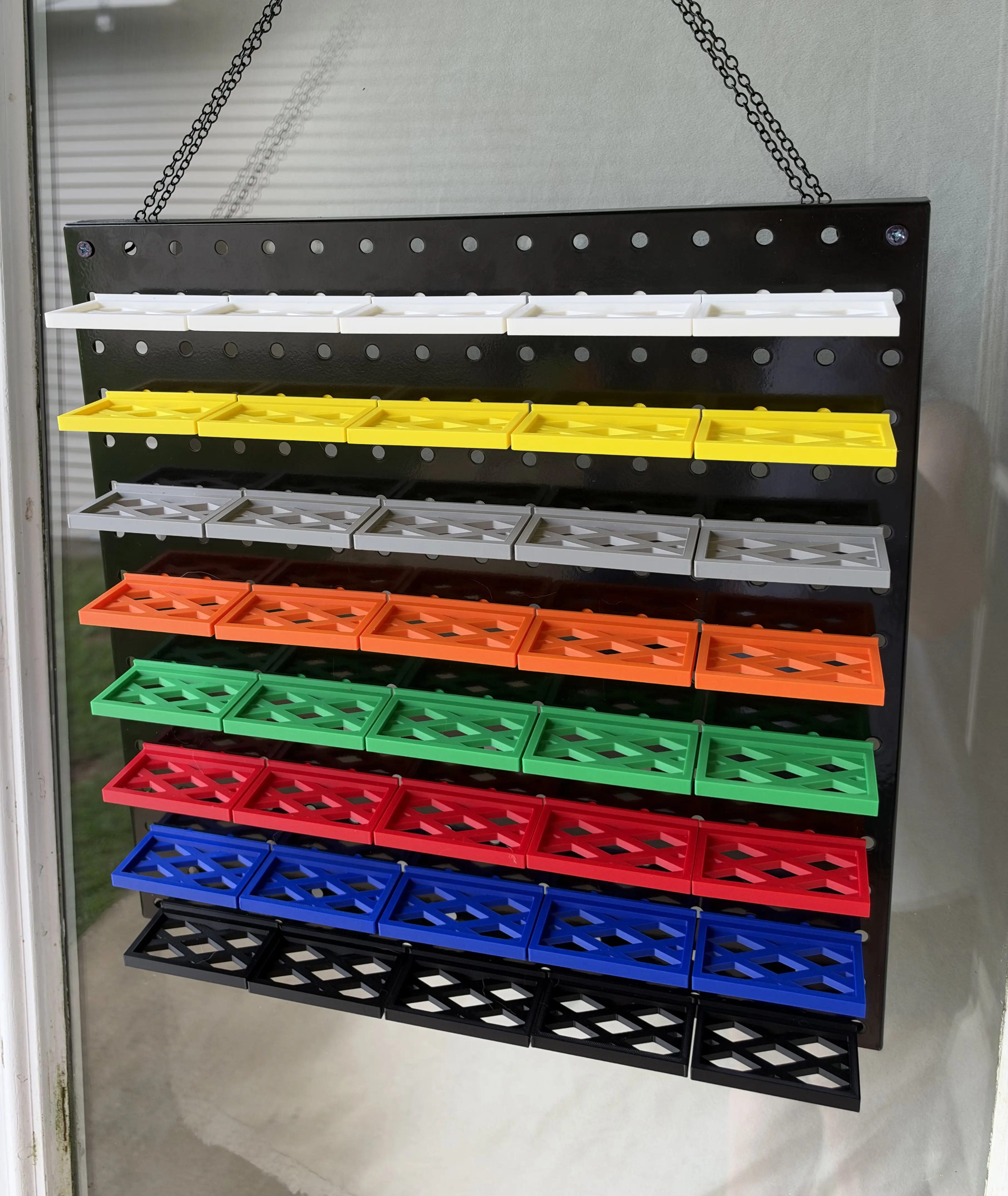 16in x 16in metal pegboard