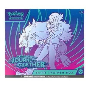 Pokemon Journey Together Elite Trainer Box - 10 Boxes with 9 Booster Packs, 65 Card Sleeves, 45 Energy Cards & Collector's Box for Pokemon Trading Card Game Live