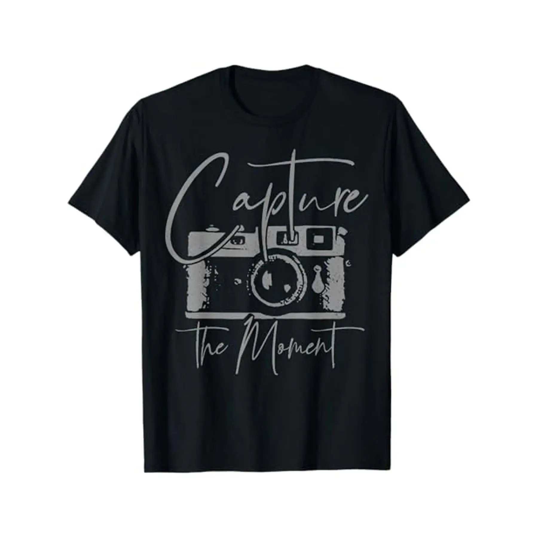 Men's Vintage Camera Graphic T-Shirt, Cotton Crew Neck Tee for Photography Lovers, Retro Short Sleeve Top, Gift for Dad, Sizes S-3XL, Loose Fit, Vintage Photograph Print Men's Short-Sleeve T-Shirts, Multi-Size, Photography Print Men's Short-Sleeve T-Shirt