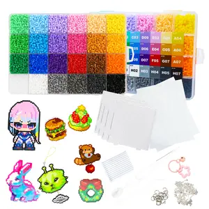 PixieBeads 24 Color Palette, 500ct per Color, 2.6mm Premium Fuse Beads, DIY Pixel Craft Kit