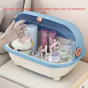 Multifunctional Storage Box, High Appearance Household Organizer with Lid & Drainage Function
