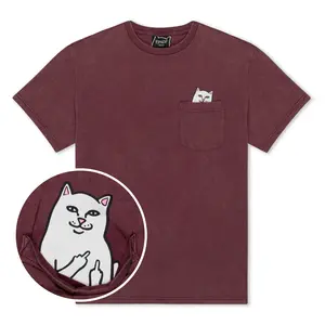 Lord Nermal Pocket Tee (Burgundy Vintage Wash)
