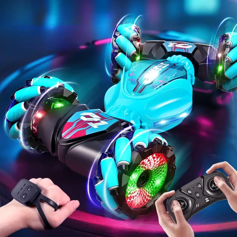 Remote Control Stunt Car with Light, Gesture Sensor Off-road Climbing 4WD Deformation Car, RC Drift Car, Birthday Gift, Holiday Gift, Gift