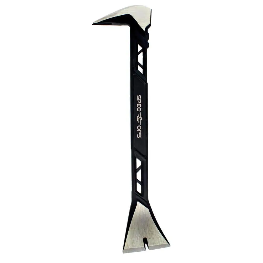 Molding Pry Bar, 11 in., Nail Puller Cats Paw, High-Carbon Steel