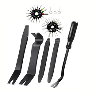 5-Piece Car Maintenance Tool Set with Pry Tools and Needle Puller, Durable Plastic Panel Removal Tools for Car Interiors and Instrument Panels