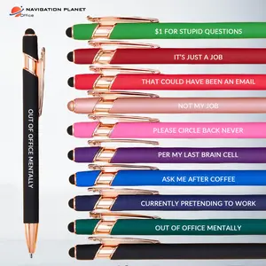 10PCS Office Humor Pen Set, 9 Funny Quote Pens + 1 Plain Pen, Sarcastic Coworker Gift, Funny Work Pens, Employee Appreciation Gift, Boss Lady Desk Accessories, Black Ink Ballpoint Stylus Pens for Office, Nurse, Teacher, Friends