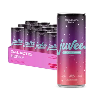 Juvee Galactic Berry Energy Drink - 12 Pack Low Calorie Beverage