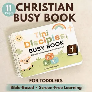 Faith-Based Busy Book for Toddlers