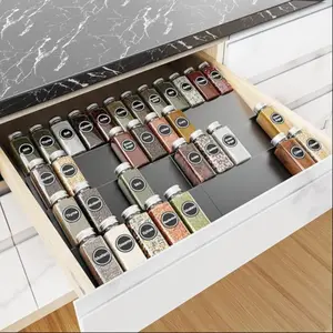 Multifunctional Cabinet Drawer Organizer, Spice Box Drawer Organizer, Condiment Jar Drawer Organizer, Storage Rack, Spice Holder