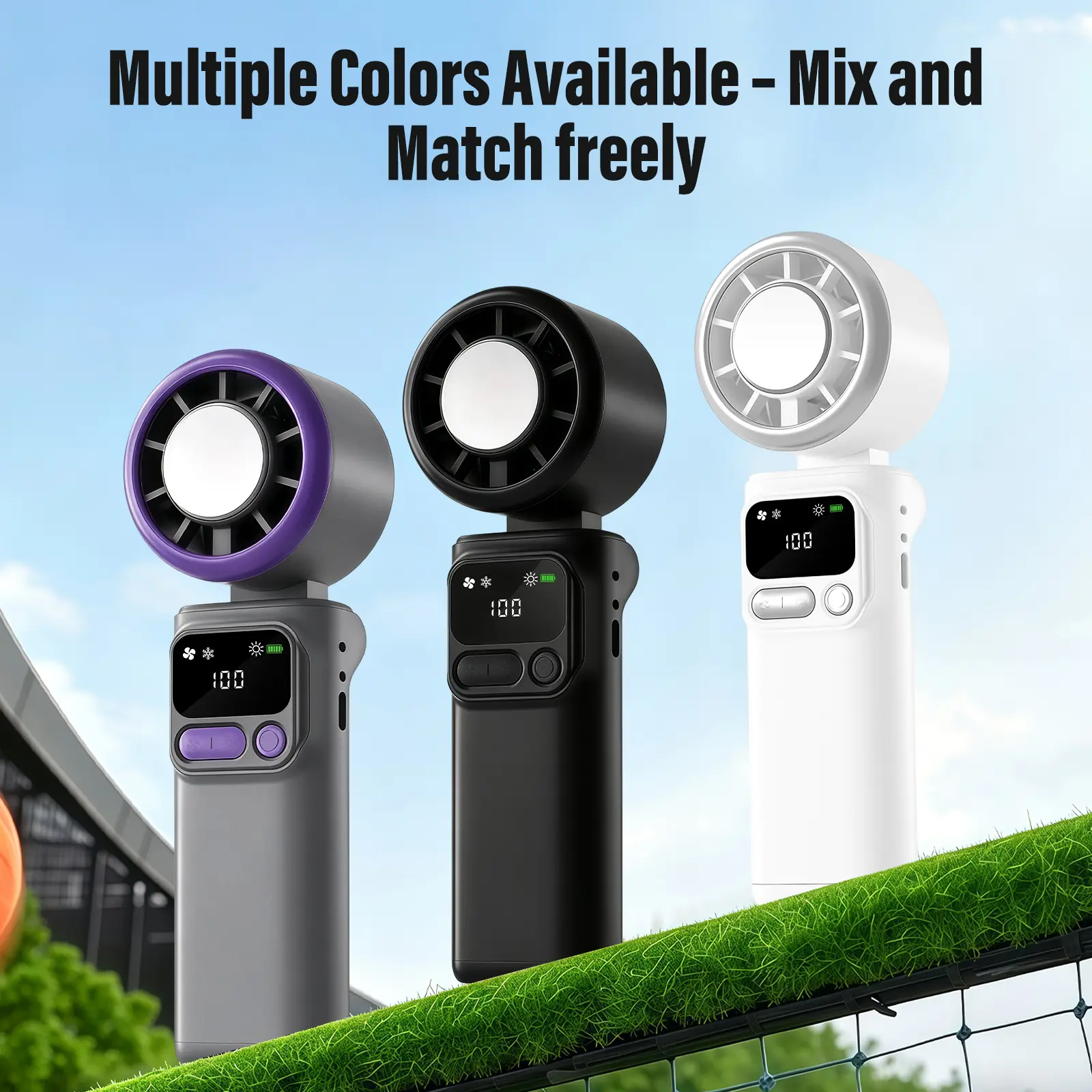 Portable Handheld Mini Battery-Powered Fan - Lightweight Compact Design, Long Battery Life, Strong Wind for Outdoor Trips, Commutes (Fan Portable Variant), Portable Fan