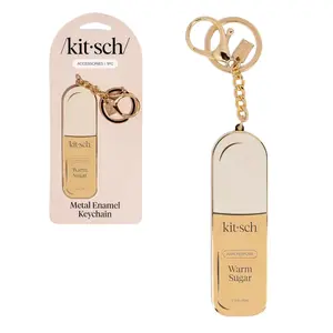 Warm Sugar Metal Enamel Keychain