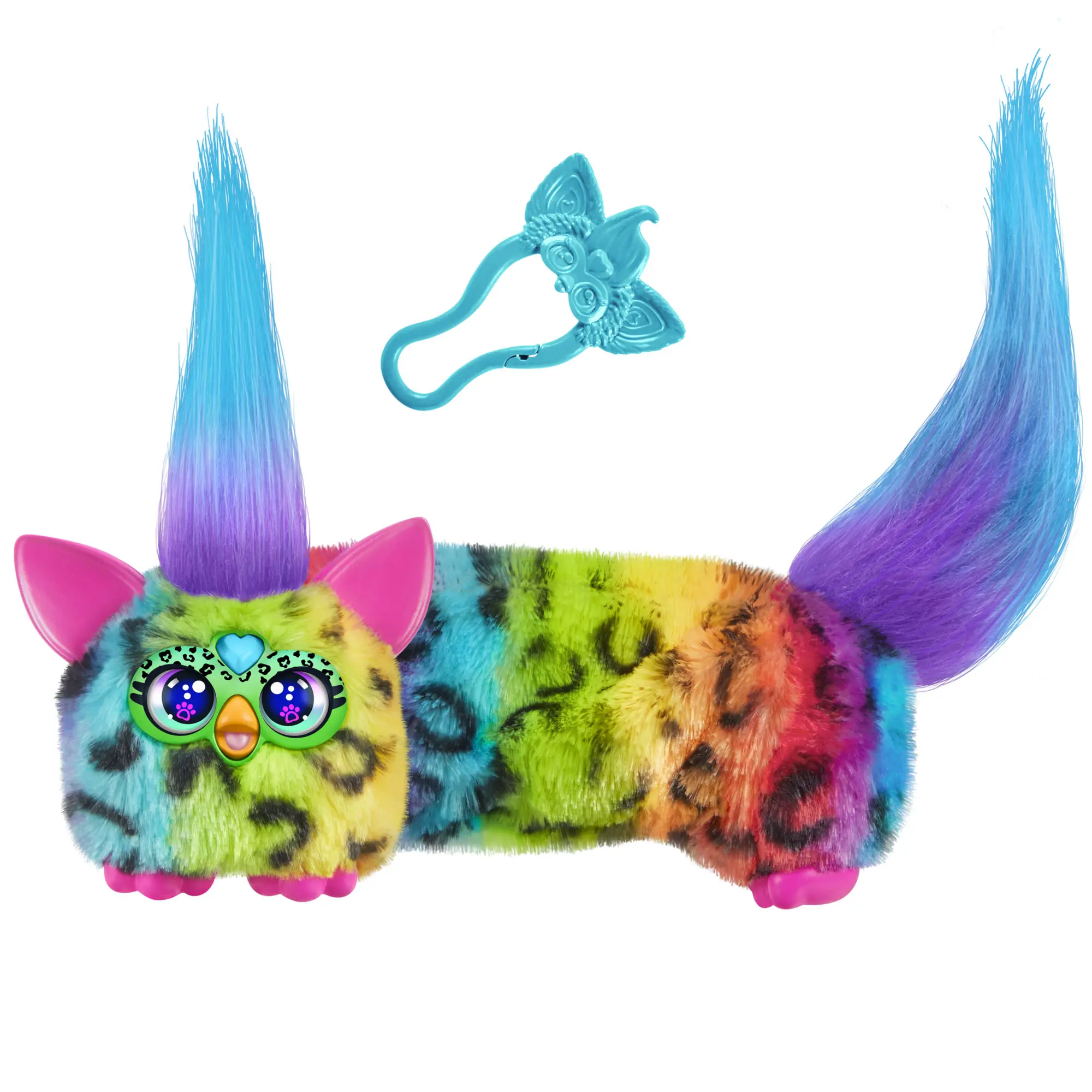 Furby DJ Furblets Can-Dee-Swirl Mini Electronic Plush Toy For Kids Music Entertainment Girls Boys Ages 6 and up