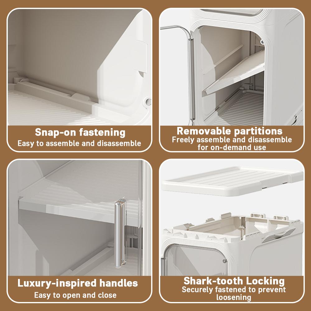 1-Tier Slim Storage Cabinet with Magnetic Doors, Transparent Organizer for Cups, Skincare, Snacks & Daily Essentials pills organizer case Cordless Travel Vacuum Bag Set Stainless Steel Universal Cleaning Shovel Adjustable Acrylic Straw Holder