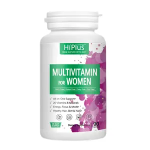HiPlus Women's Multivitamin - Daily Multivitamin and Multivitamin with Vitamins A, C, D, E, B12, Zinc and More - Vitamins for Energy, Focus and Women's Health - 90 Capsules