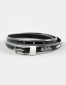 VON DUTCH  Mens Pinstriped Belt