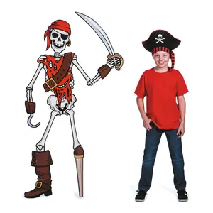 Pirate Skeleton Jointed Cutout