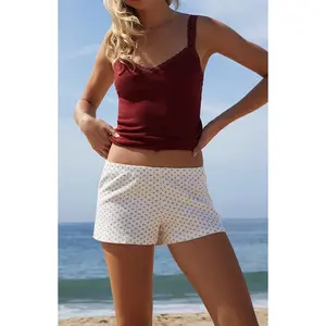 John Galt Women's Floral Pointelle Emery Pajama Shorts