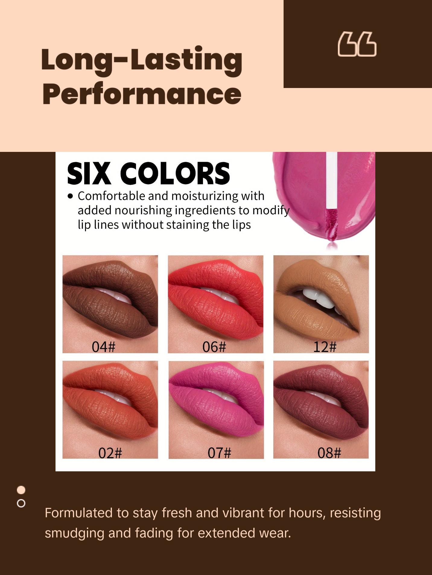 Velvet Matte Long Wear Lip Glaze Set – Hydrating Non-Stick Liquid Lip Gloss, Buildable Mixed Color System, Flatters All Skin Tones – Ideal Mother's Day Gift