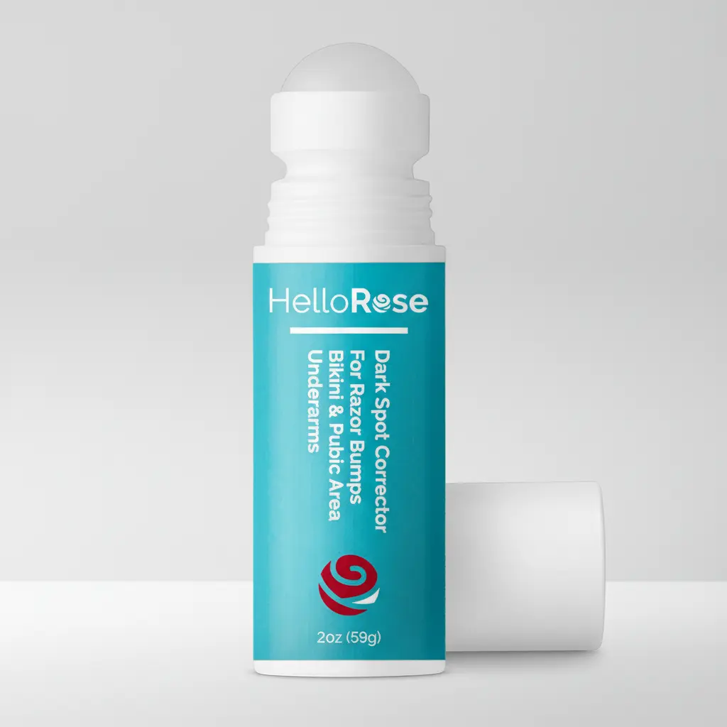 Hello Rose Smoothing Solution Ingrown Hair Treatment - Gentle & Effective to Calm Irritation, Razor Bumps & Dark Spots. After Waxing on Legs, Underarms & Bikini Line.