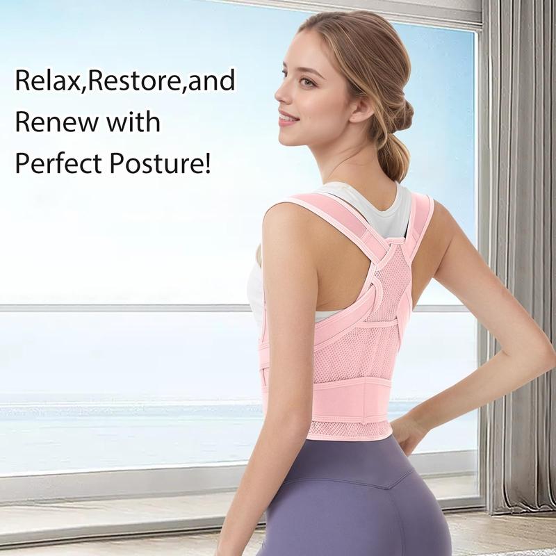 Back Brace Posture Corrector for Women and Men, Shoulder Straightener, Adjustable Full Back Support, Upper and Lower Back Pain Relief - Scoliosis, Hunchback, Hump, Thoracic, Spine Corrector