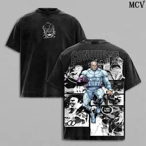 Conquest Invincible Shirt Graphic Tee Vintage Washed T Shirt Unisex Superhero Tee Viltrumite Villain Conquest Comic Apparel Gift for Invincible Fans