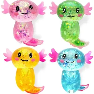 4-Pack Cute Stress Relief Toys Set, Soft Squishy Fidget, Soft Marshmallow Texture, Ideal for Adults and Kids, Anxiety Relief, Perfect Birthday Gift