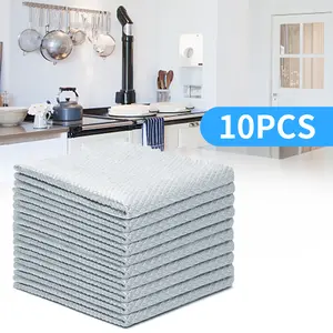 Innens 10 Pack Cleaning Cloth, Multi-Functional Reusable Lint Free Cloths, Stainless Steel Windshield Shower Window Cleaning Cloth, Suitable for Home, Kitchen