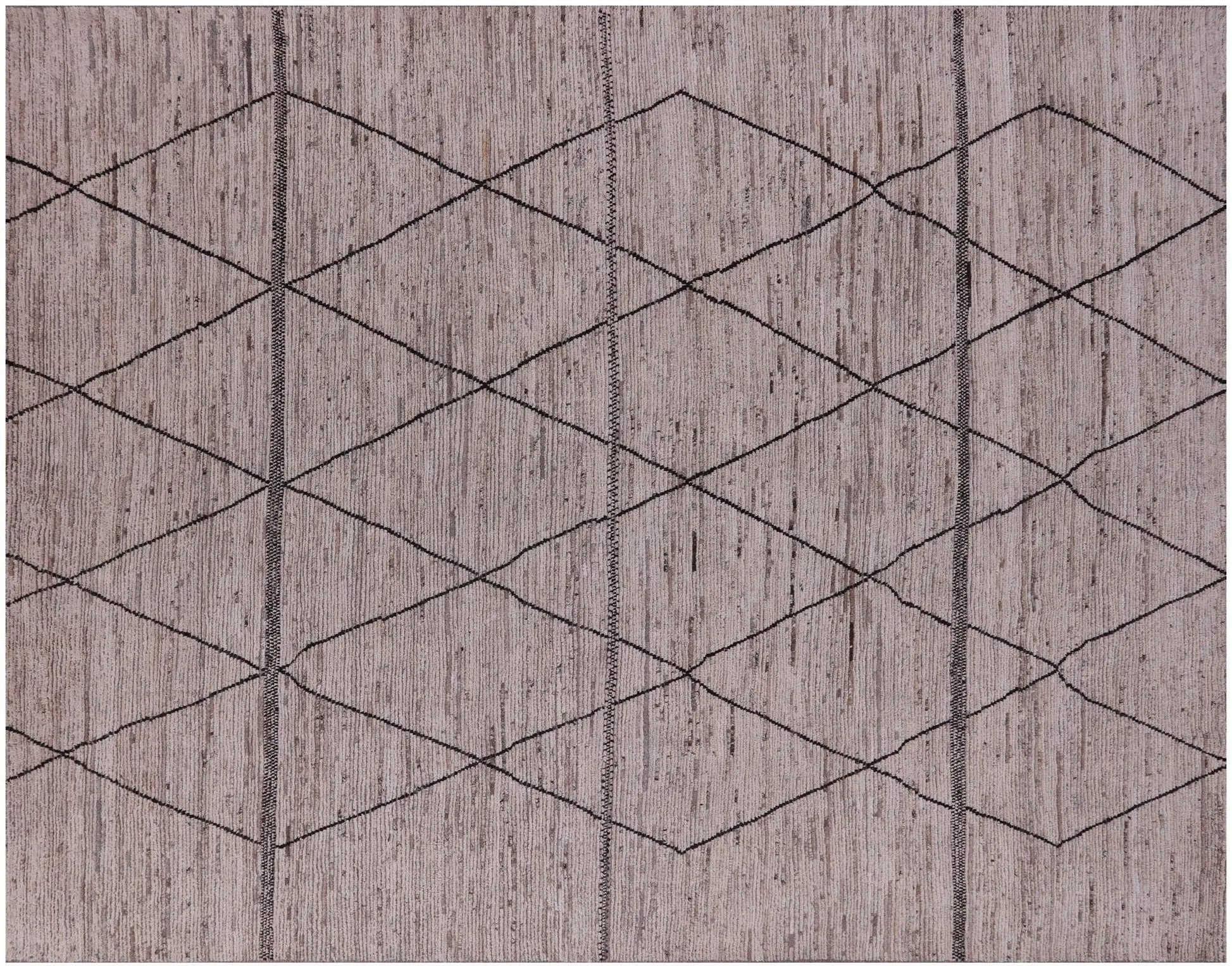 SUPER SALE 10' 3" X 13' 1" Moroccan Handmade Wool On Wool Rug - Q16167