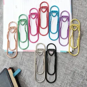 9 Metal Pen Clips, Durable Organizer Tools Stationery for Notebooks and Planners, Giant Shield Paper Clips, 2.8 Inch, Ideal for Office and School Use