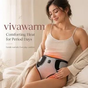 VivaWarm Red Light Period Relief Belt | Heat & Vibration Therapy