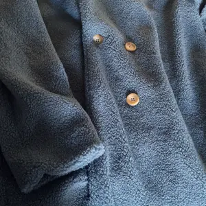 Product Review of Women's Solid Button Front Lapel Neck Fuzzy Coat, Casual Warm Long Sleeve Coat for Fall & Winter, Women's Clothing for Daily Wear from a**0