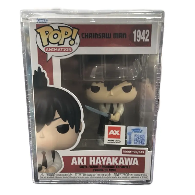 Funko Pop Collectible Figure Vinyl - Chainsaw Man Aki Hayakawa Soft Vinyl Anime Action Figure, Anime Expo Con Exclusive Figurine