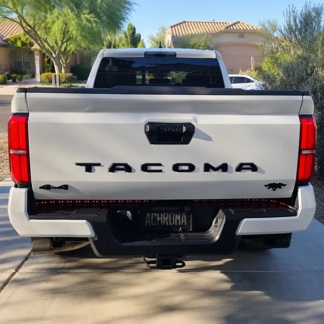 Toyota Tacoma 2024 2025 2026 Custom Black Tailgate Letter Decals 3D Raised Logo Accessories for Pickup Truck