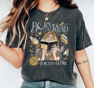 Born To Read FW Bookish Comfort Color Shirt, Funny Reader Book Addict,Bookish Gift for Her,Dark Romance,Fourth Wing Book Shirt,Dragon Rider