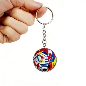 Soccer Ball Keychain for Backpacks Purses - Mini Sporty Charm Accessory - Perfect Gift for Soccer Fans - Small Lightweight Design