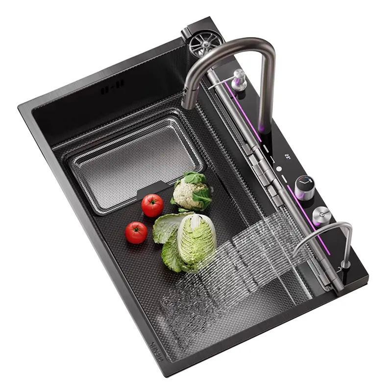 Smart Digital Display Kitchen Sink