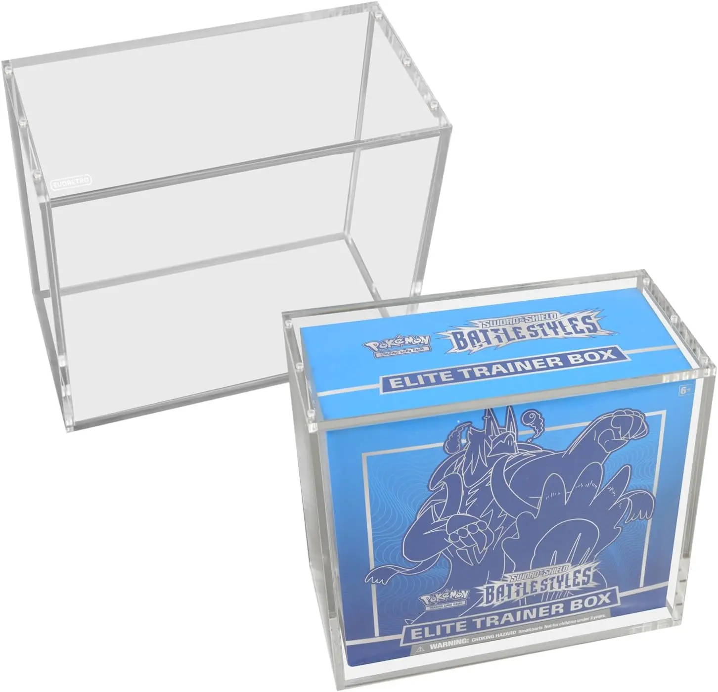 The Viral ETB Display Case That Makes Your Collection Look Incredible – 5mm Crystal Clear Acrylic Protector with Magnetic Lid, UV Resistant Dustproof Stackable Showcase for Elite Trainer Boxes Tcg Storage Trading Card Storage