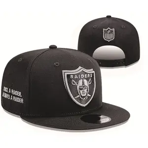 Las Vegas Raiders Black and White 9FIFTY Snapback – Flat Brim Snapback Baseball Hat Streetwear Hip Hop Unisex Premium
