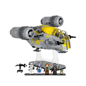 Acrylic Display Stand Compatible with LEGO 75447 The Razor Crest - Set Not Included